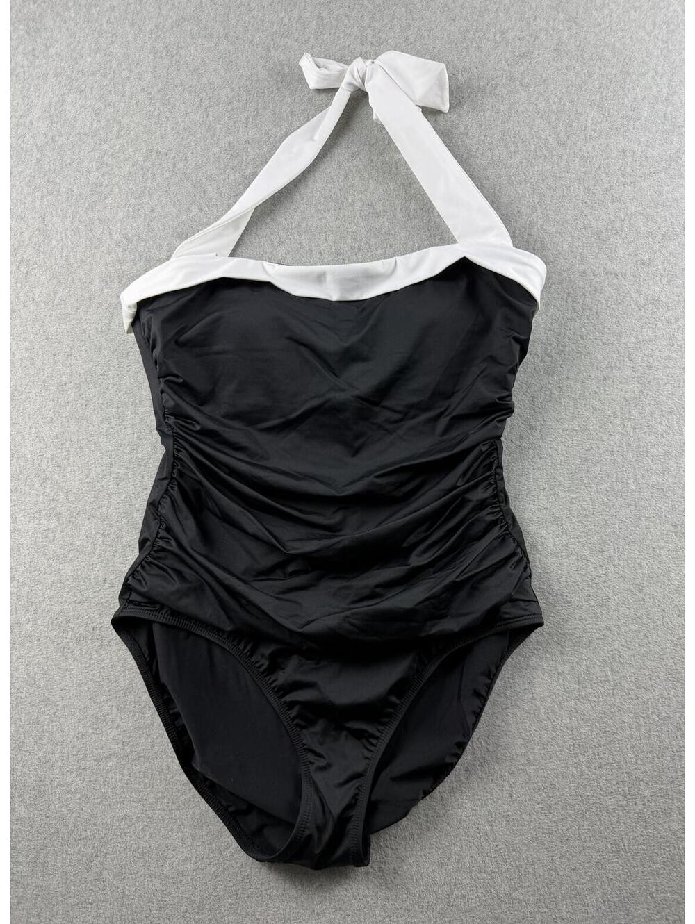 Lauren Ralph Lauren one piece colorblock halter